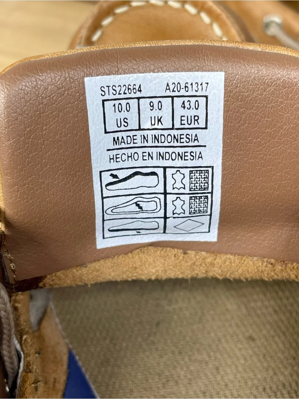 Sperry Top-Sider Intrepid Mens 10 Tan Leather Boat Shoes